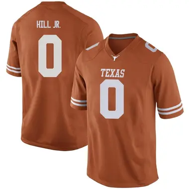 Men's Game Anthony Hill Jr. Texas Longhorns Mens Football College Jersey - Orange