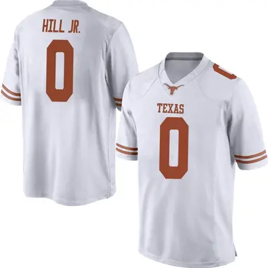 Men's Game Anthony Hill Jr. Texas Longhorns Mens Football College Jersey - White