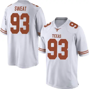 Men's Game T'Vondre Sweat Texas Longhorns Mens Football College Jersey - White