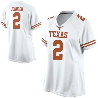 Women's Game Roschon Johnson Texas Longhorns Football College Jersey - White