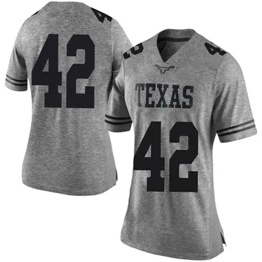 Women's Limited Tate Haver Texas Longhorns Women Football College Jersey - Gray